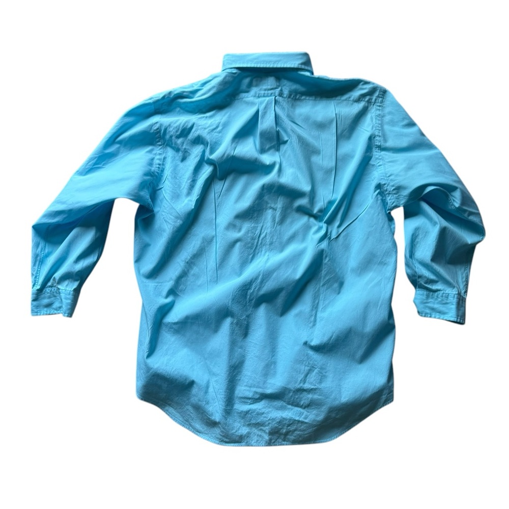 Polo Ralph Lauren men’s size 17 32-33 Blue full front button collar dress shirt - Picture 7 of 7